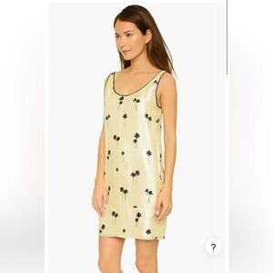 RAG & BONE Silk Palm Tree Mini Shift Dress Size 2